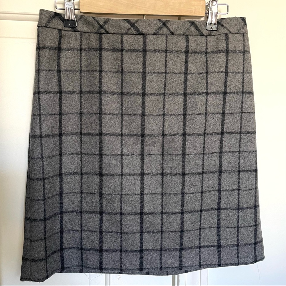 Cynthia Rowley Wool Plaid Skirt